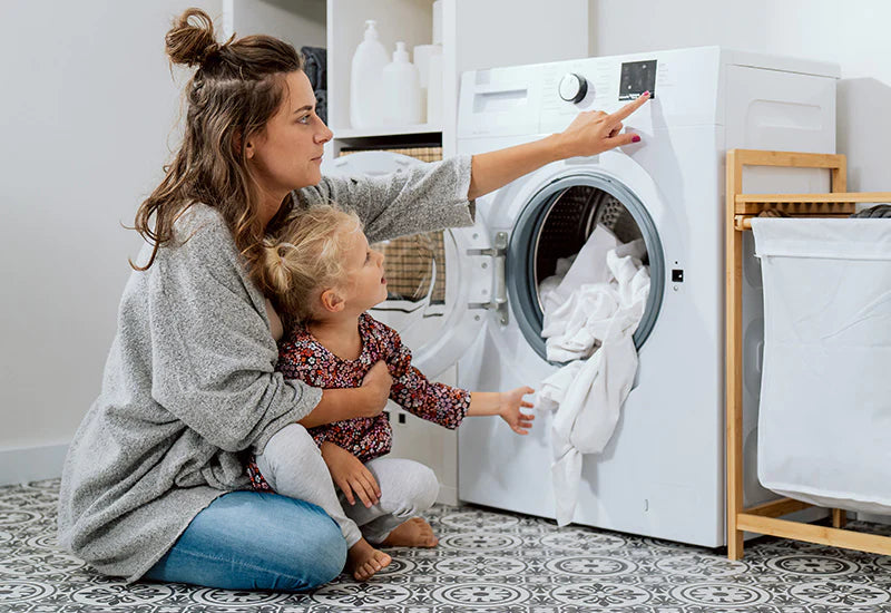 Vollständig waschbarer Schutz für sorglose Babynächte.