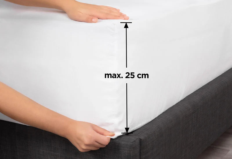 Perfekt geeignet für höhere Matratzen.