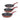 3-teiliges Rosmarino Lava Stone Grape Pfannenset