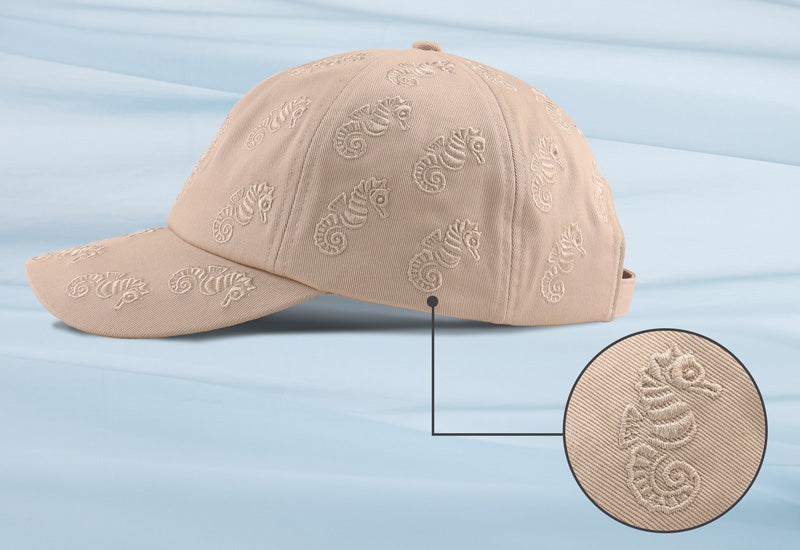 Elegante maritime Stickerei für einen stilvollen Sommerakzent.