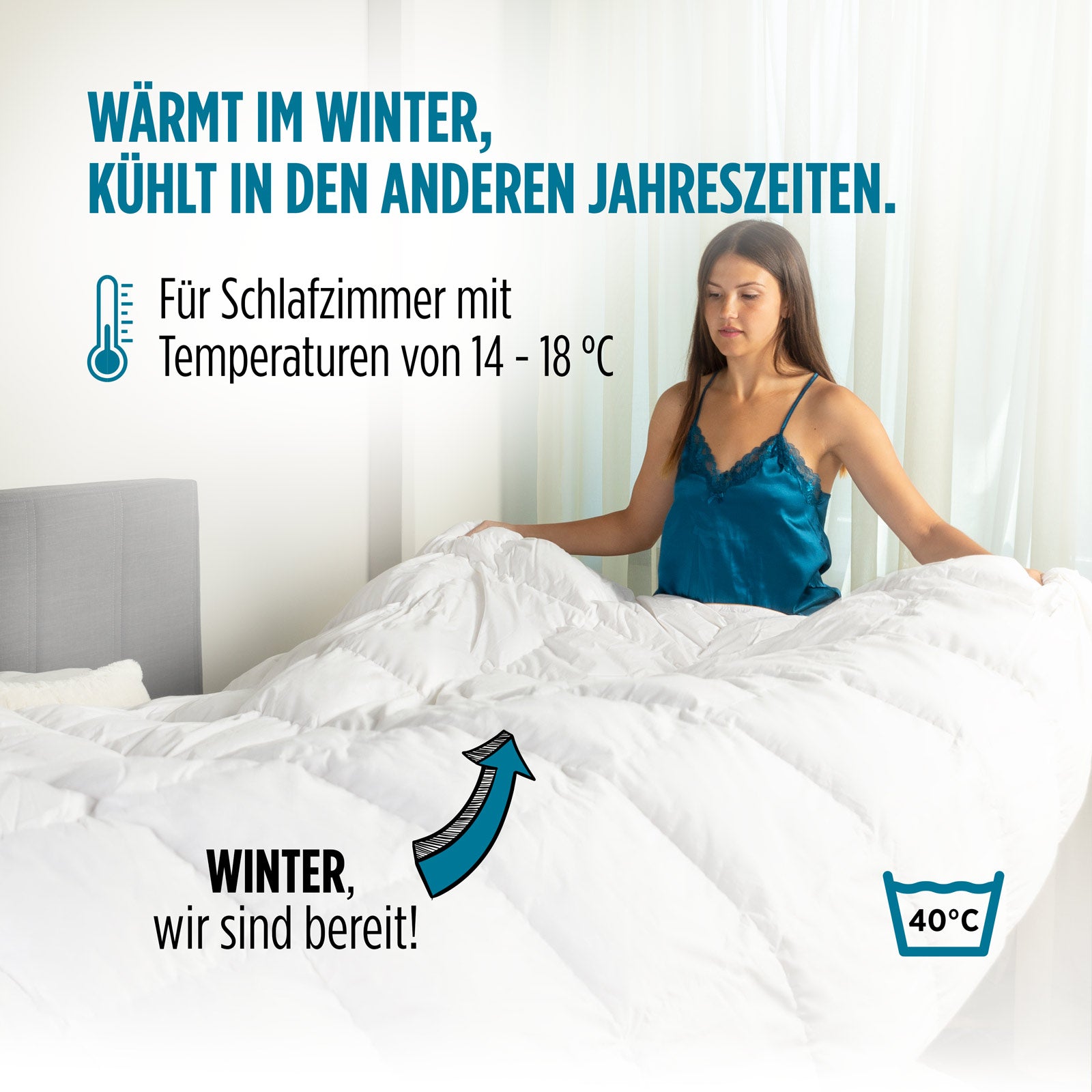 Winterbettdecke aus Daunen Finland