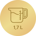 Fassungsvermögen 1,7 L4