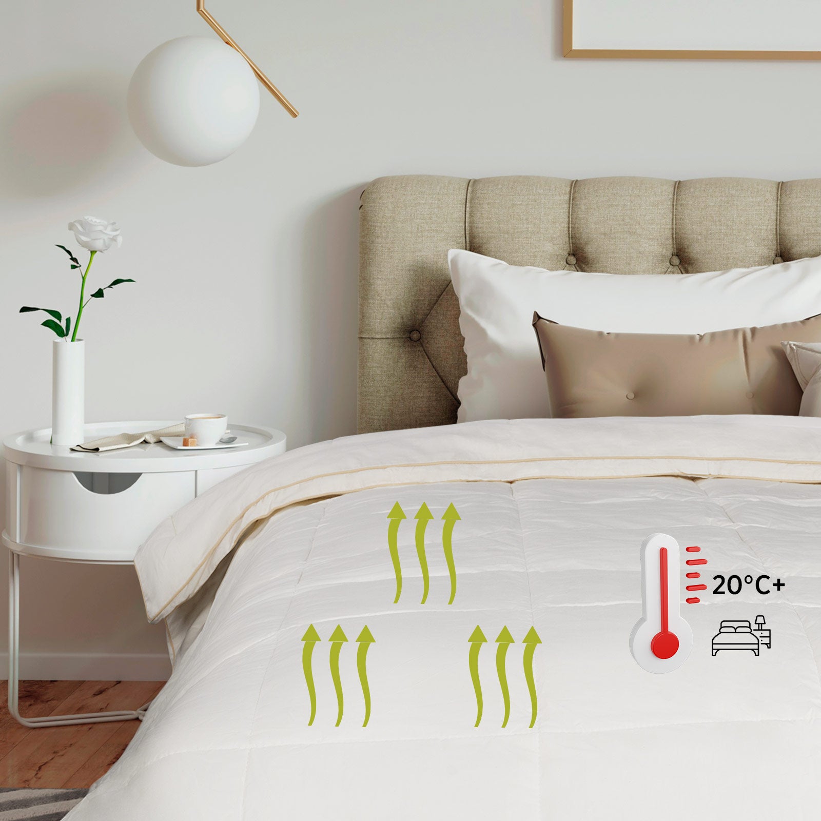 Bettdecke Bamboo Summer mit Bambusfasern – Vitapur Österreich