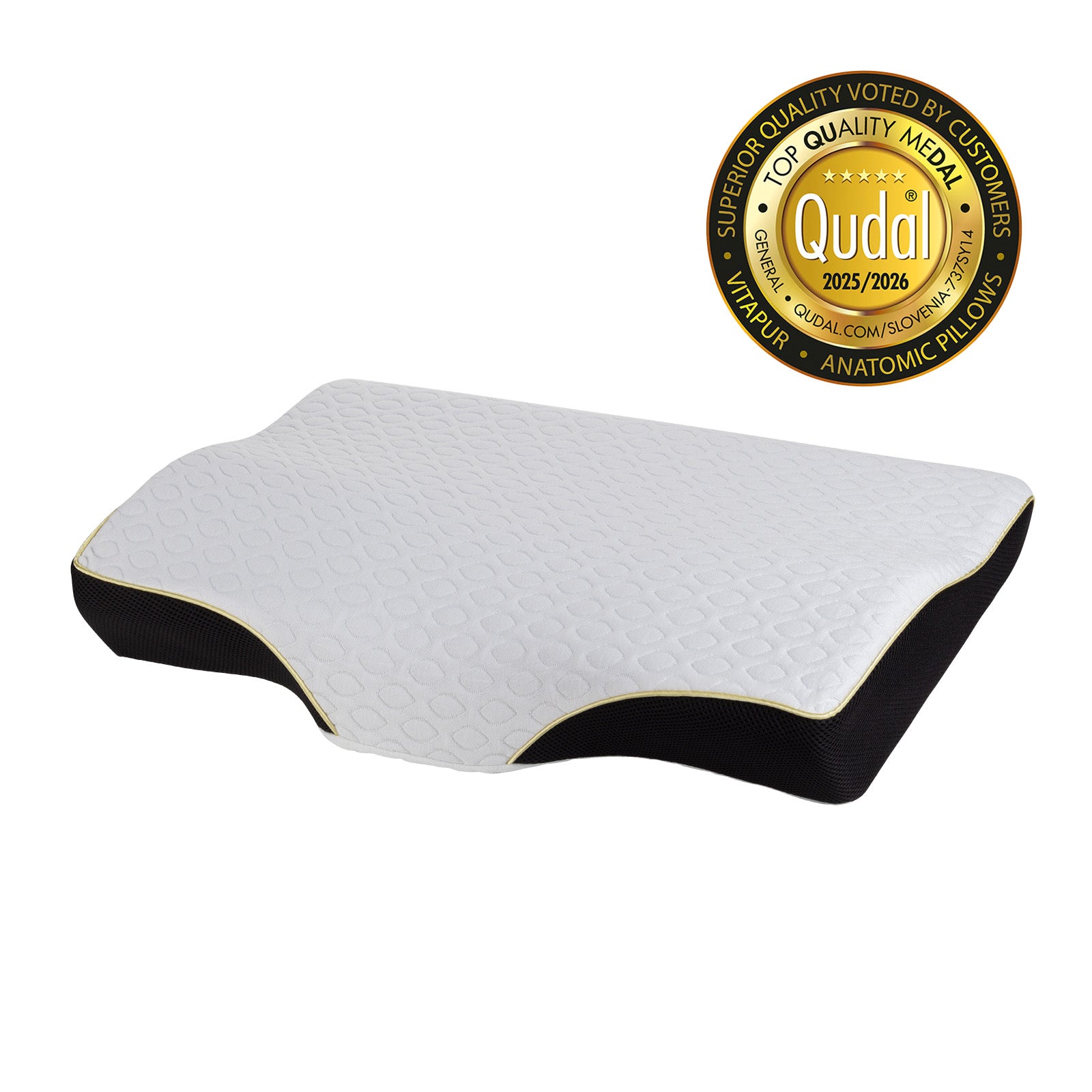 Anatomisches Anti-Schnarch-Kissen Vitapur MemoSilver Ionity - 57x34 cm