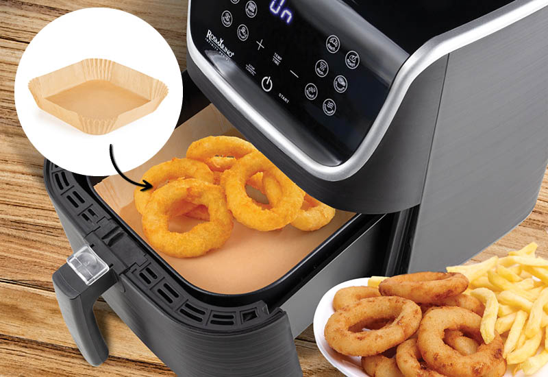 Möchten Sie die Heißluftfritteuse nicht reinigen? Alles, was Sie brauchen, ist Backpapier.
