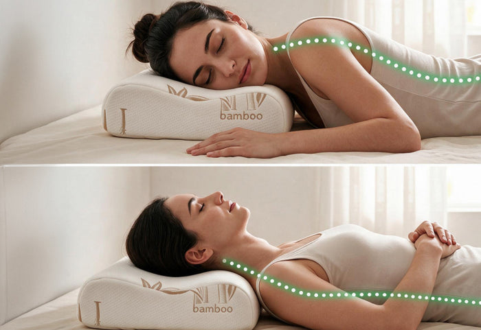Ergonomische Wellenform für Seiten- und Rückenschläfer