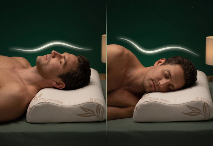 Ergonomische Wellenform für Seiten- und Rückenschläfer