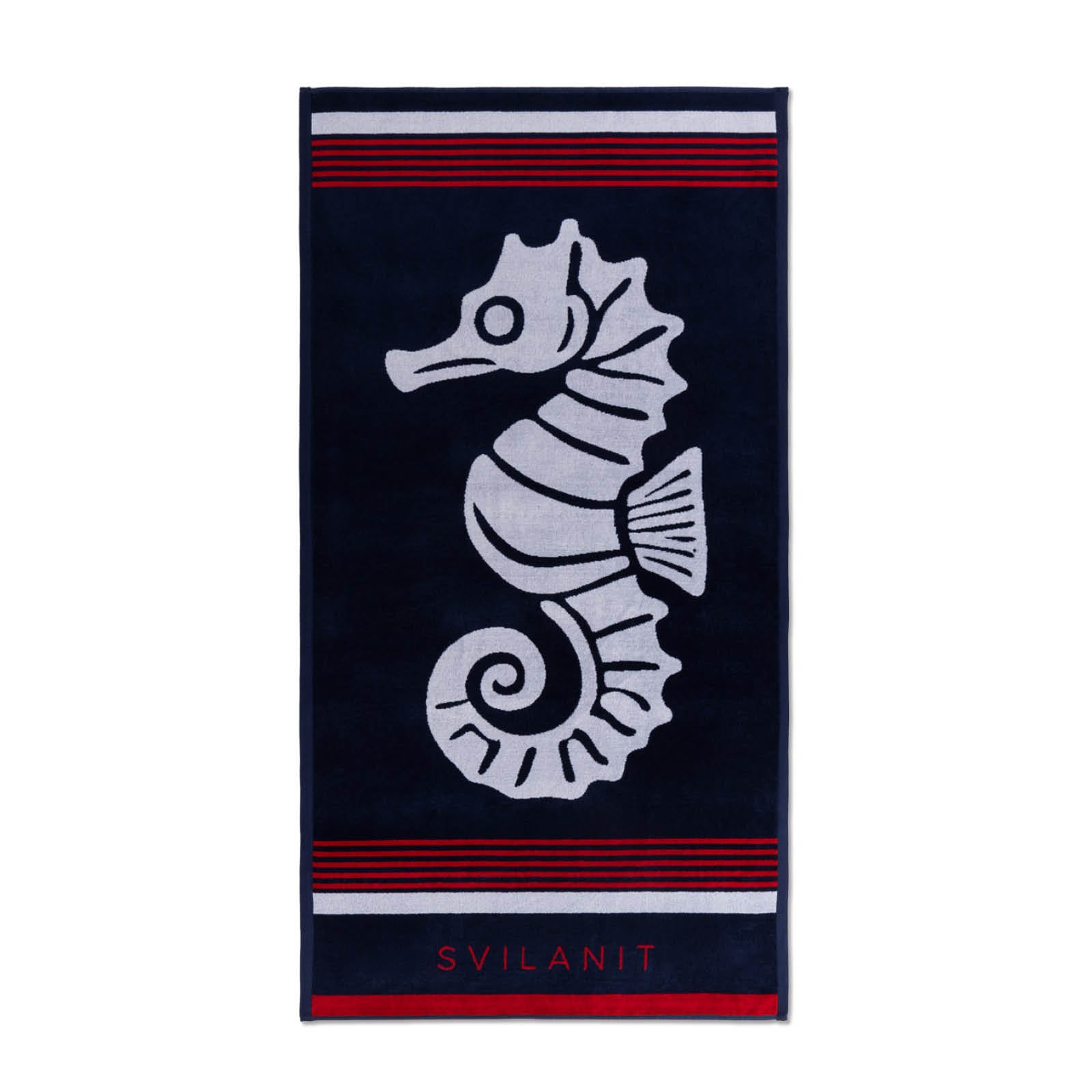 Strandtuch Seahorse red 80 x 160 cm