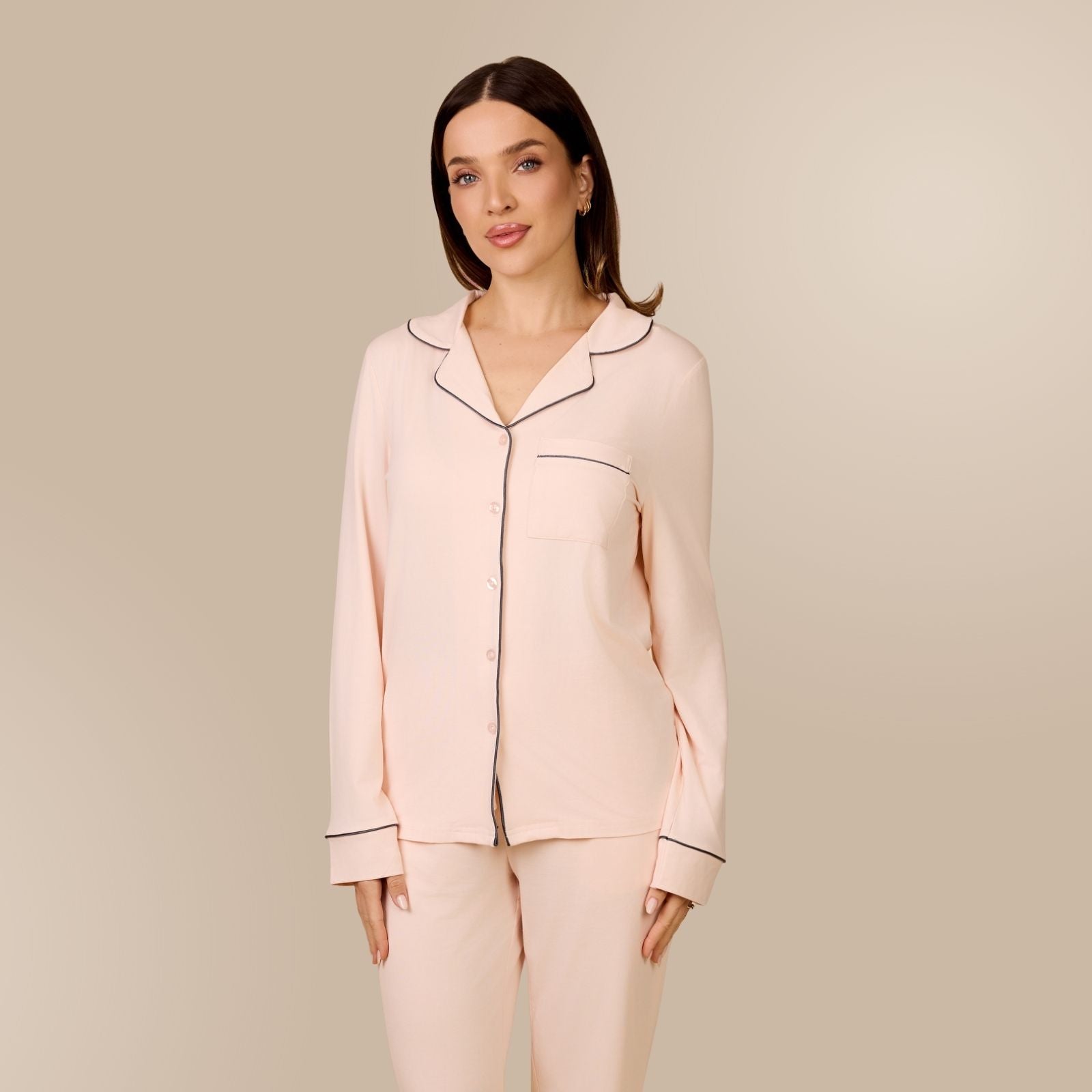 Svilanit langer Pyjama für Damen Luméa – Cloud Rose