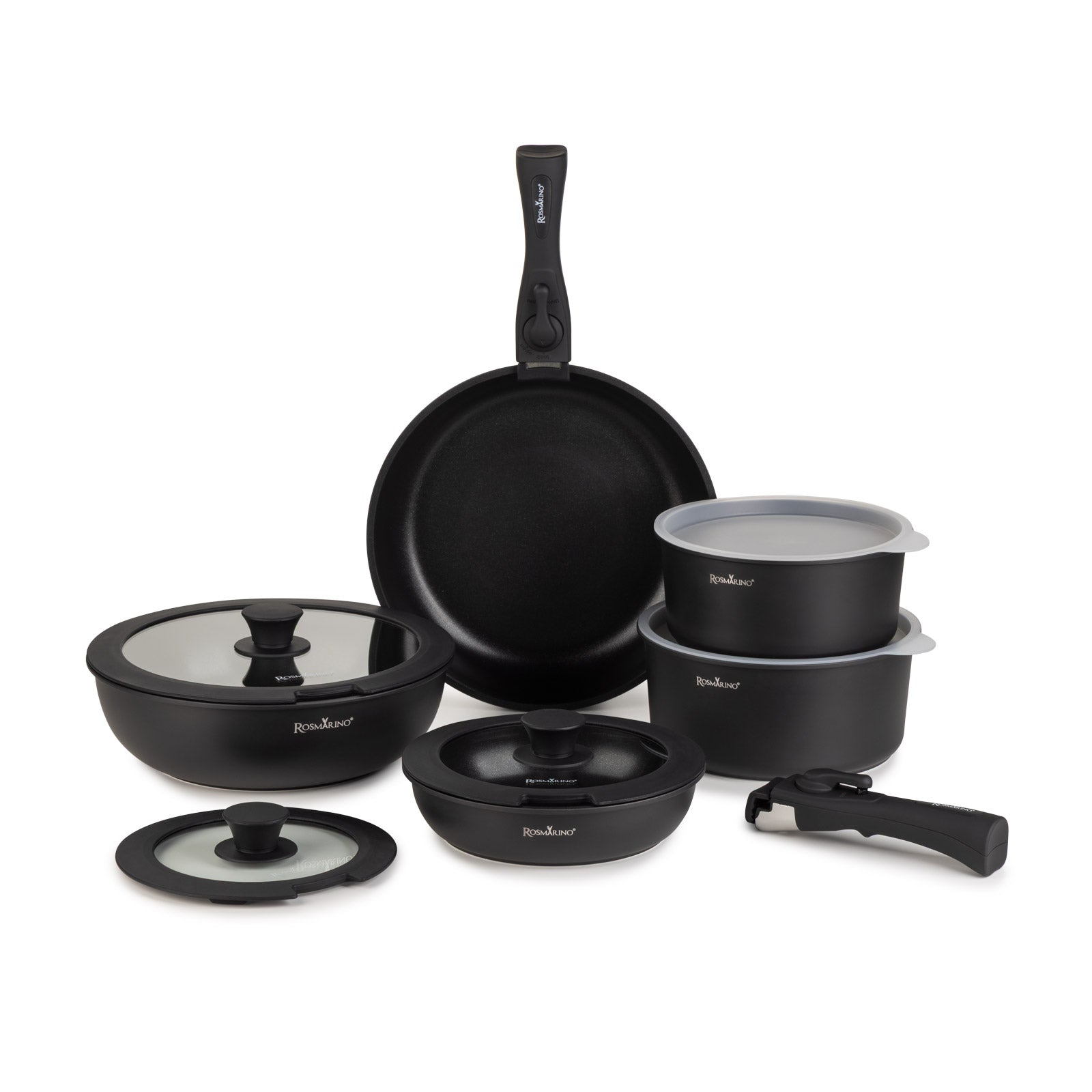 Rosmarino 12-teiliges Kochgeschirr-Set Click&Cook