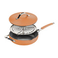 Pfanne zum Dämpfen, Sautieren und Braten Rosmarino Chef’s Choice All-in-One, 28 cm