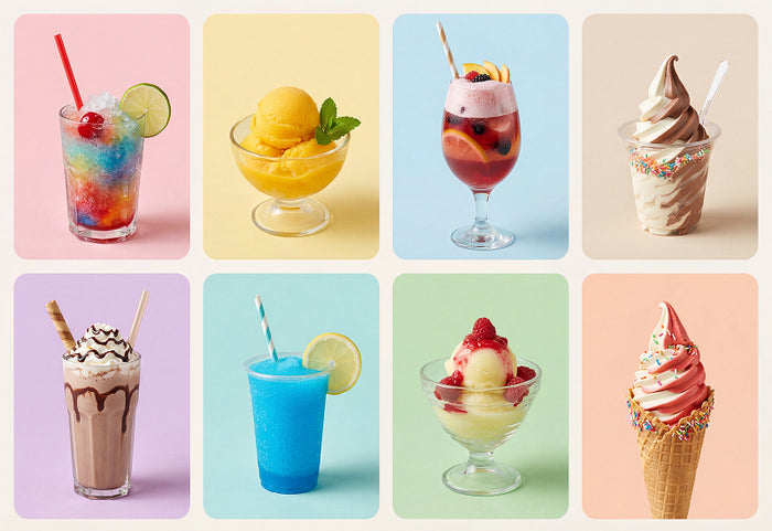 Slushie, Sorbet, Cocktail oder Softeis – Sie haben die Wahl