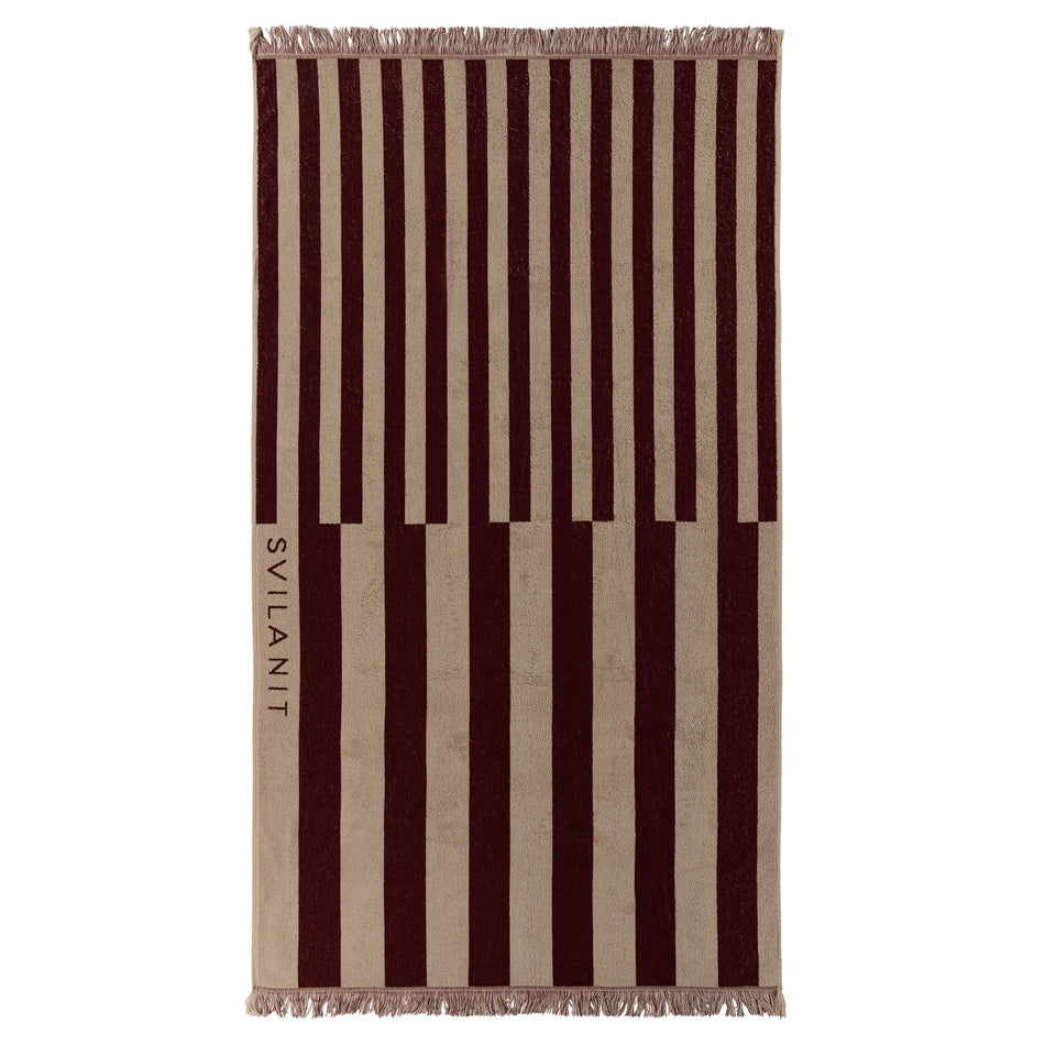 Svilanit großes Premium-Strandtuch Double Stripes, 100 x 180 cm