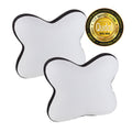 2 x ergonomisches Kopfkissen Vitapur Memosilver Butterfly – 45 x 54 cm