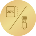 Volumenerweiterung (60 L) und USB-Anschluss (40 L)2