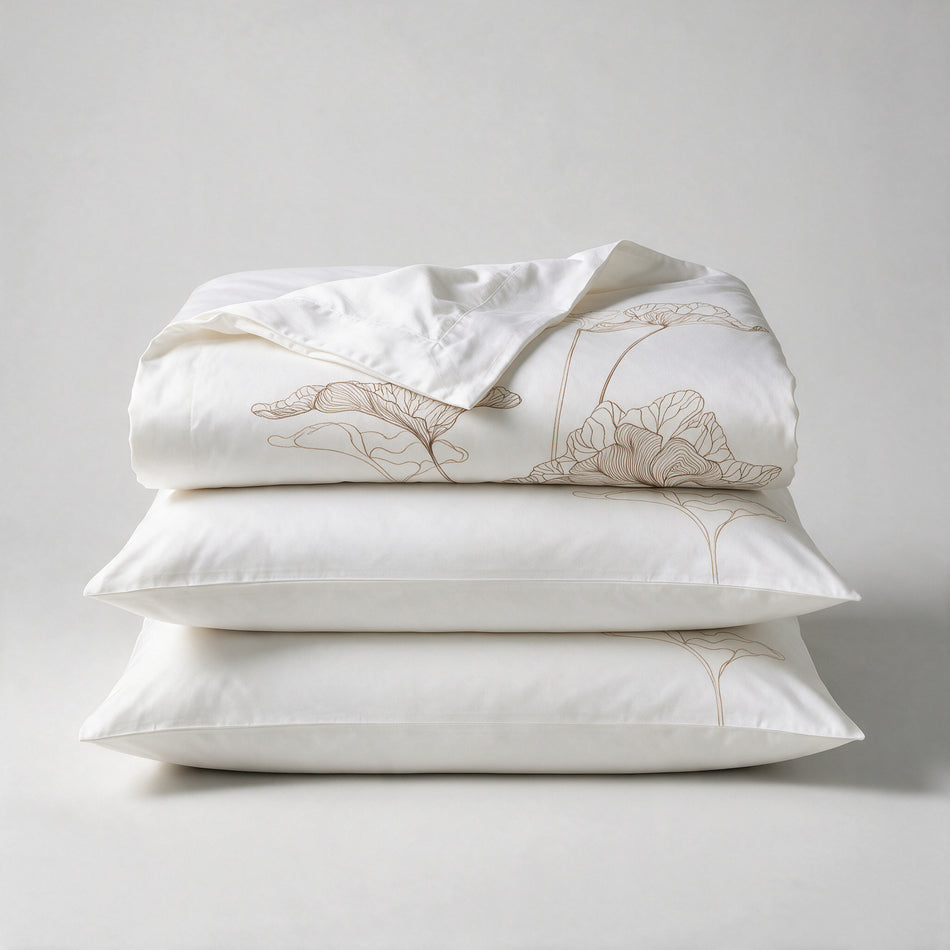 Svilanit PREMIUM bestickte Baumwoll-Satin-Bettwäsche Larry – die prestigeträchtige Qualität ägyptischer Baumwolle
