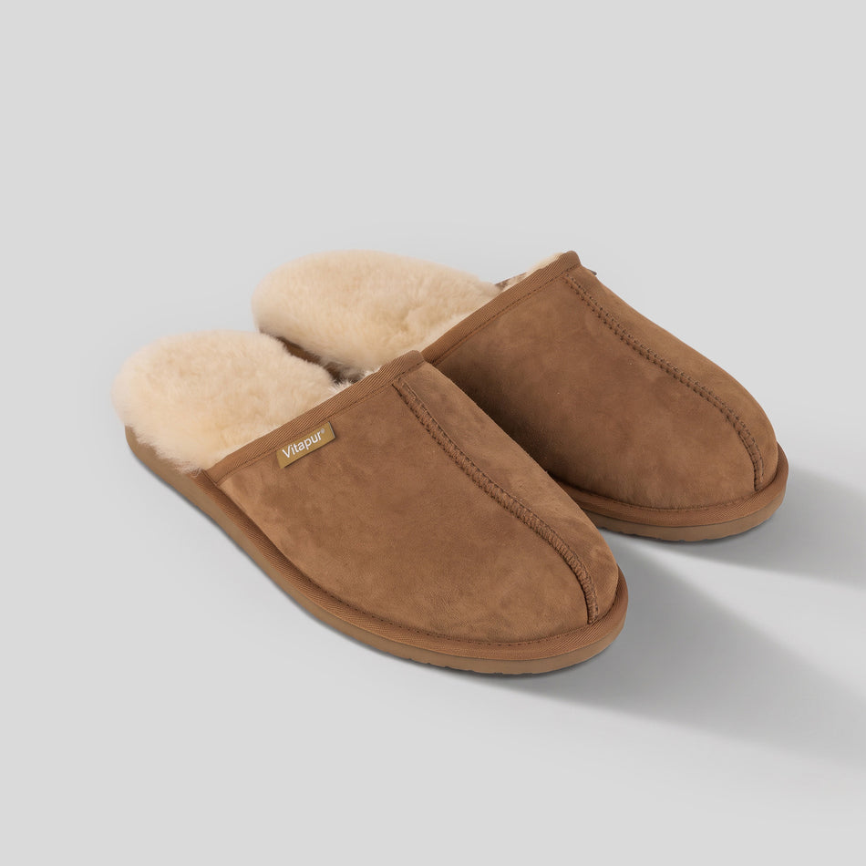 Warme Herren-Hausschuhe aus Premium-Schafwolle Warm Step Luxury