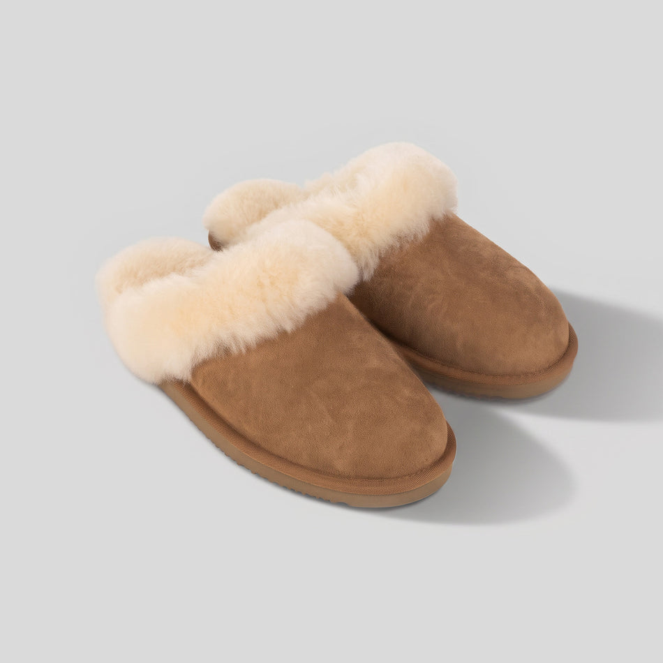 Warme Damen-Hausschuhe aus Premium-Schafwolle Warm Step Luxury