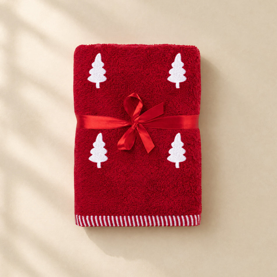 Weihnachts-Badehandtuch mit Stickerei Svilanit Christmas Trees – 50 x 100 cm