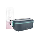 Set aus beheizter Lunchbox Rosmarino und tragbarem Mixer Rosmarino NutriMax 2 GO (rosa)