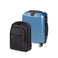 Set aus Handgepäckkoffer Scandinavia Carbon (40 L, blau) und City-Rucksack Scandinavia Around (20 L)