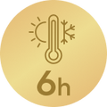 Warm oder kalt bis zu 6 Stunden1