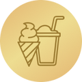 Eisgekühlte Getränke und Softeis
